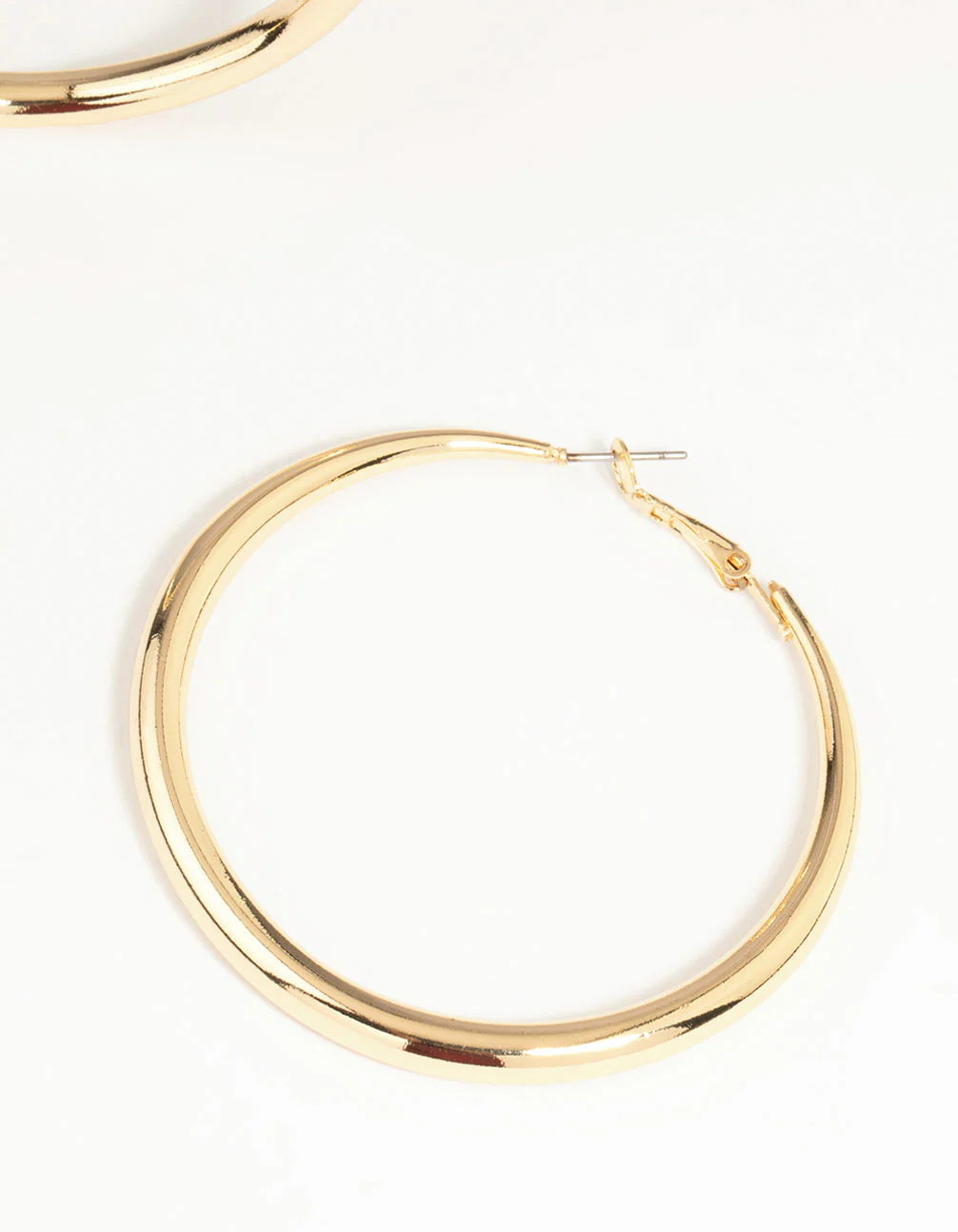 Gold Dome Hoop Earrings - Image 5