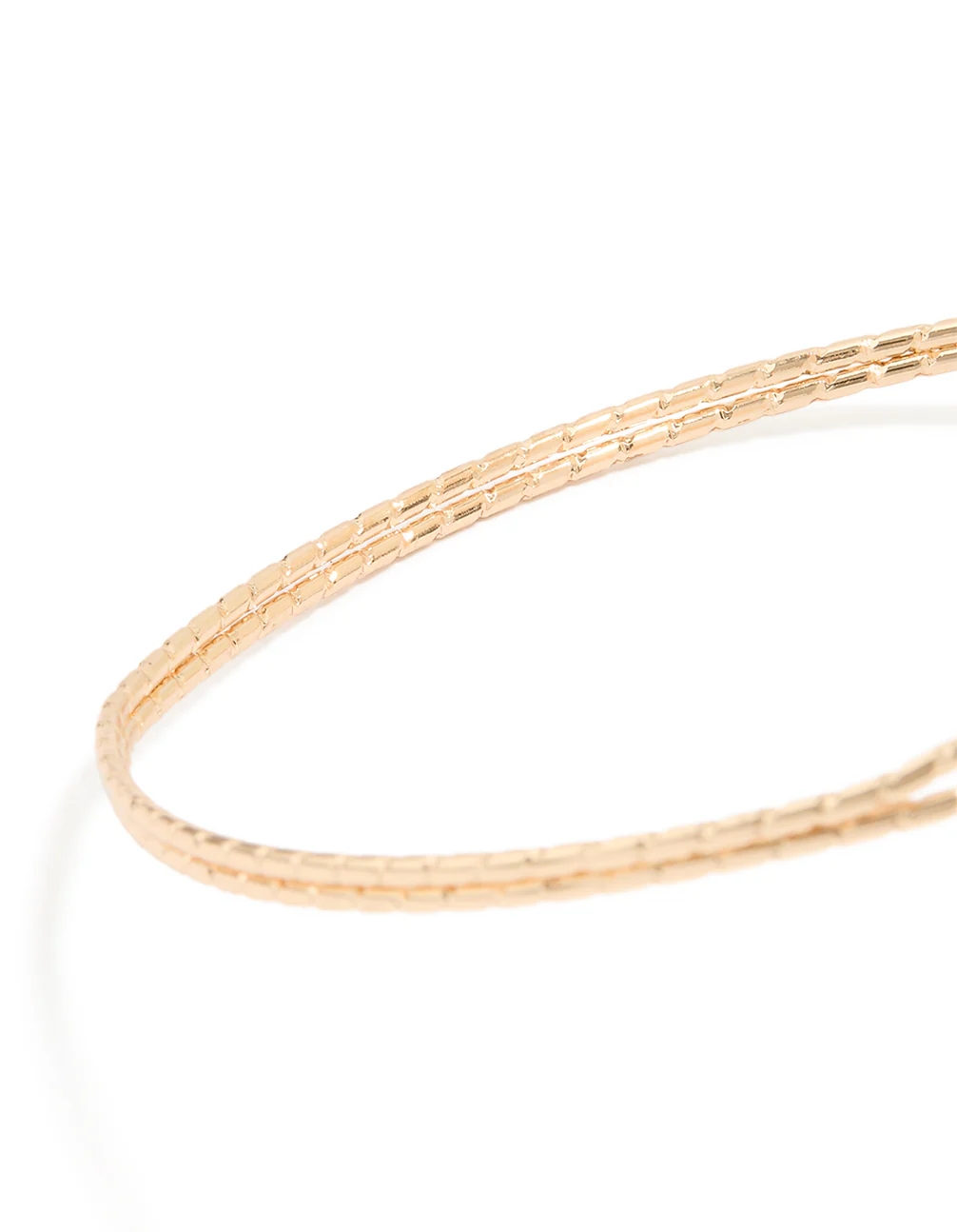 Gold Double Flower Arm Cuff - Image 3