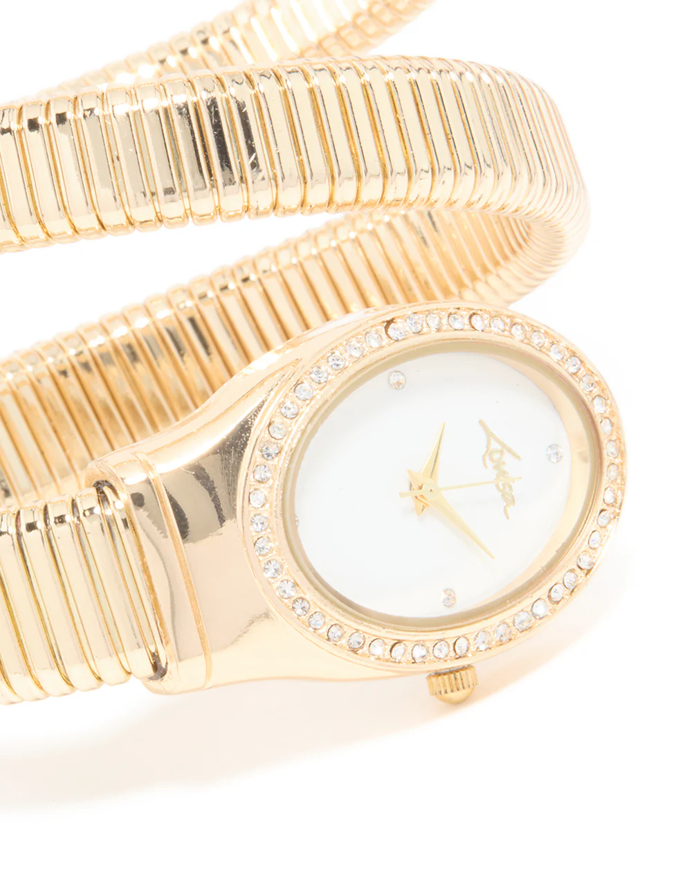 Gold Double Stretch Watch Cuff - Image 4