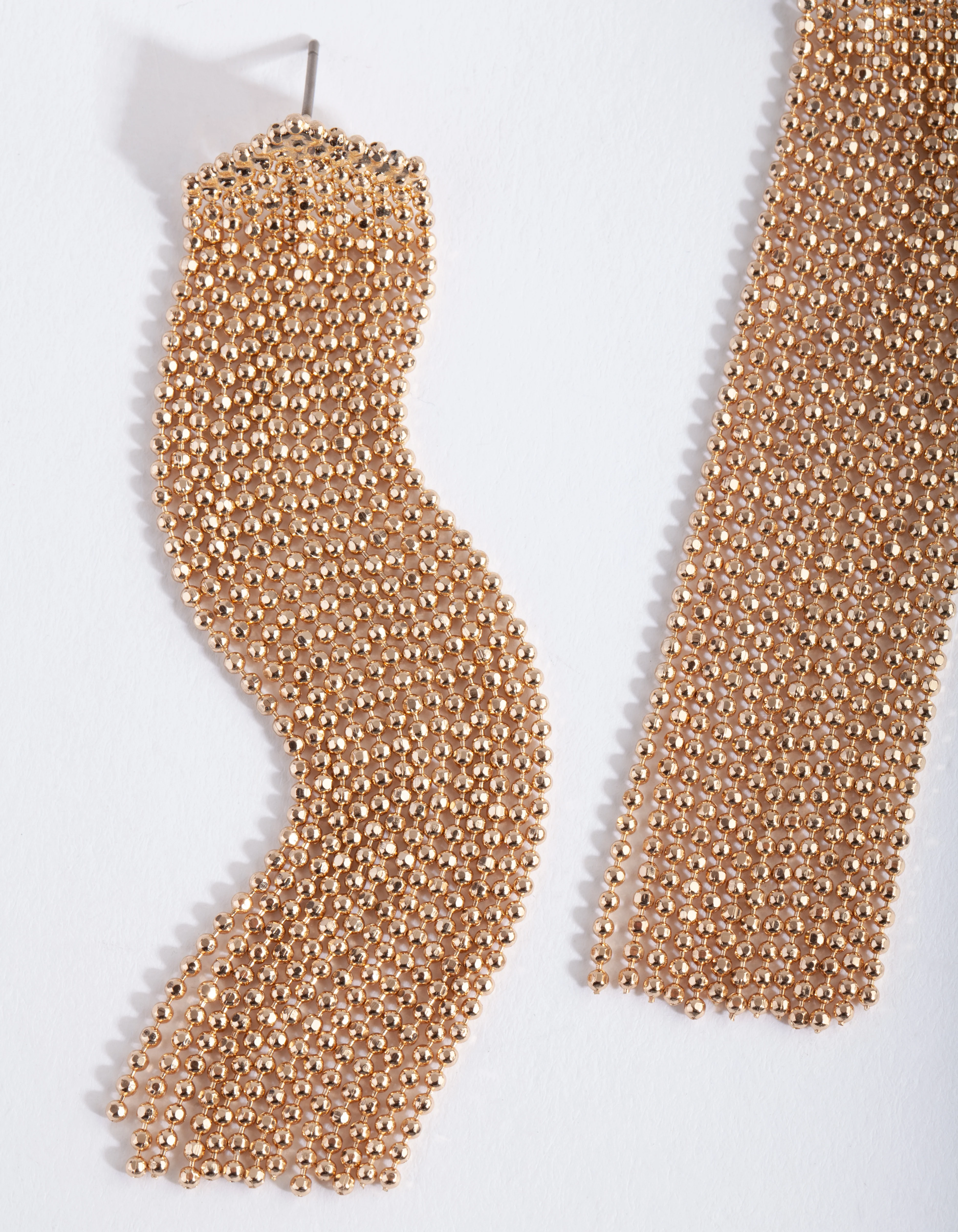 Fine Gold Tassel Earrings - Image 4