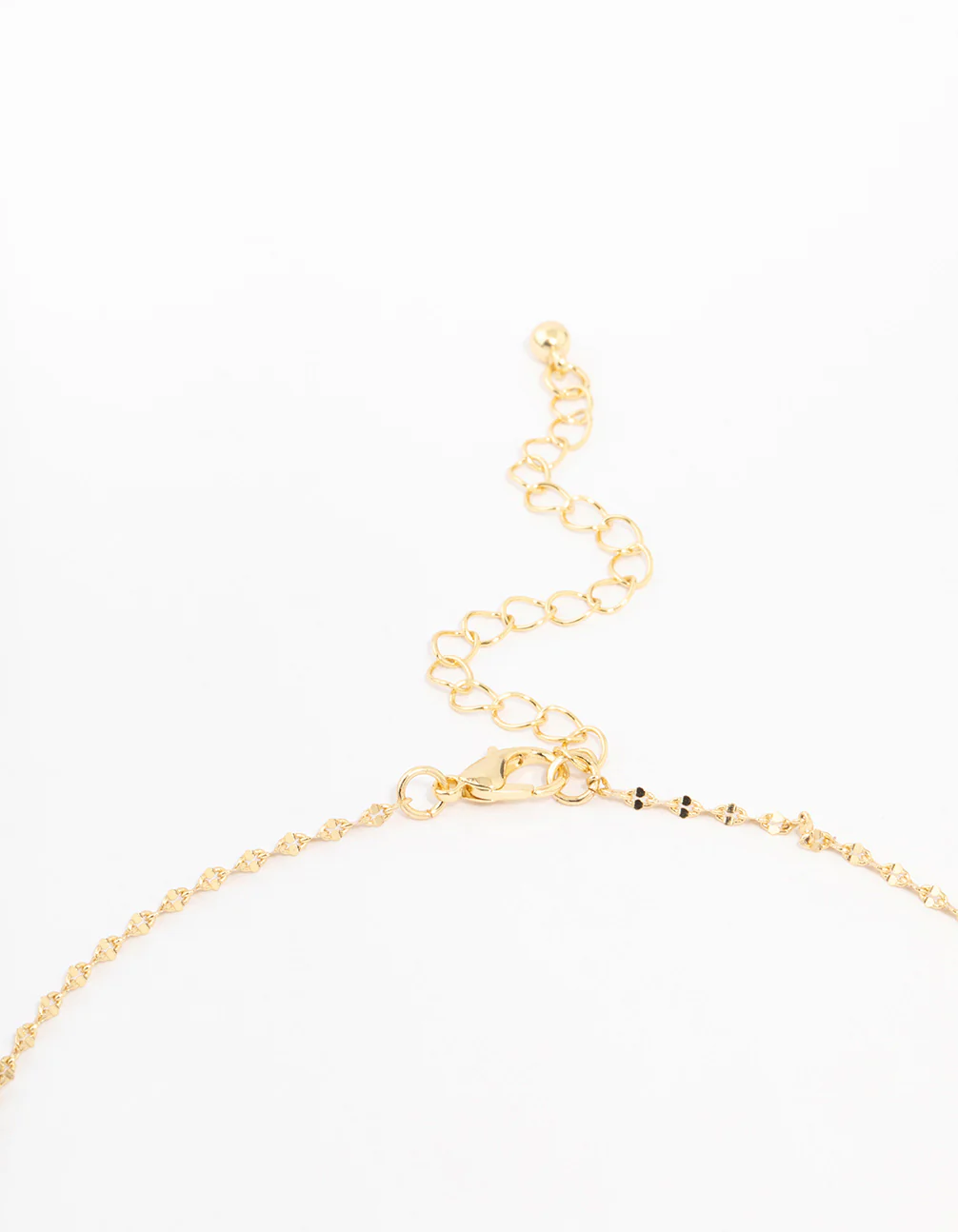Gold Plated Cubic Zirconia Emerald Marquise Cross Necklace - Image 3