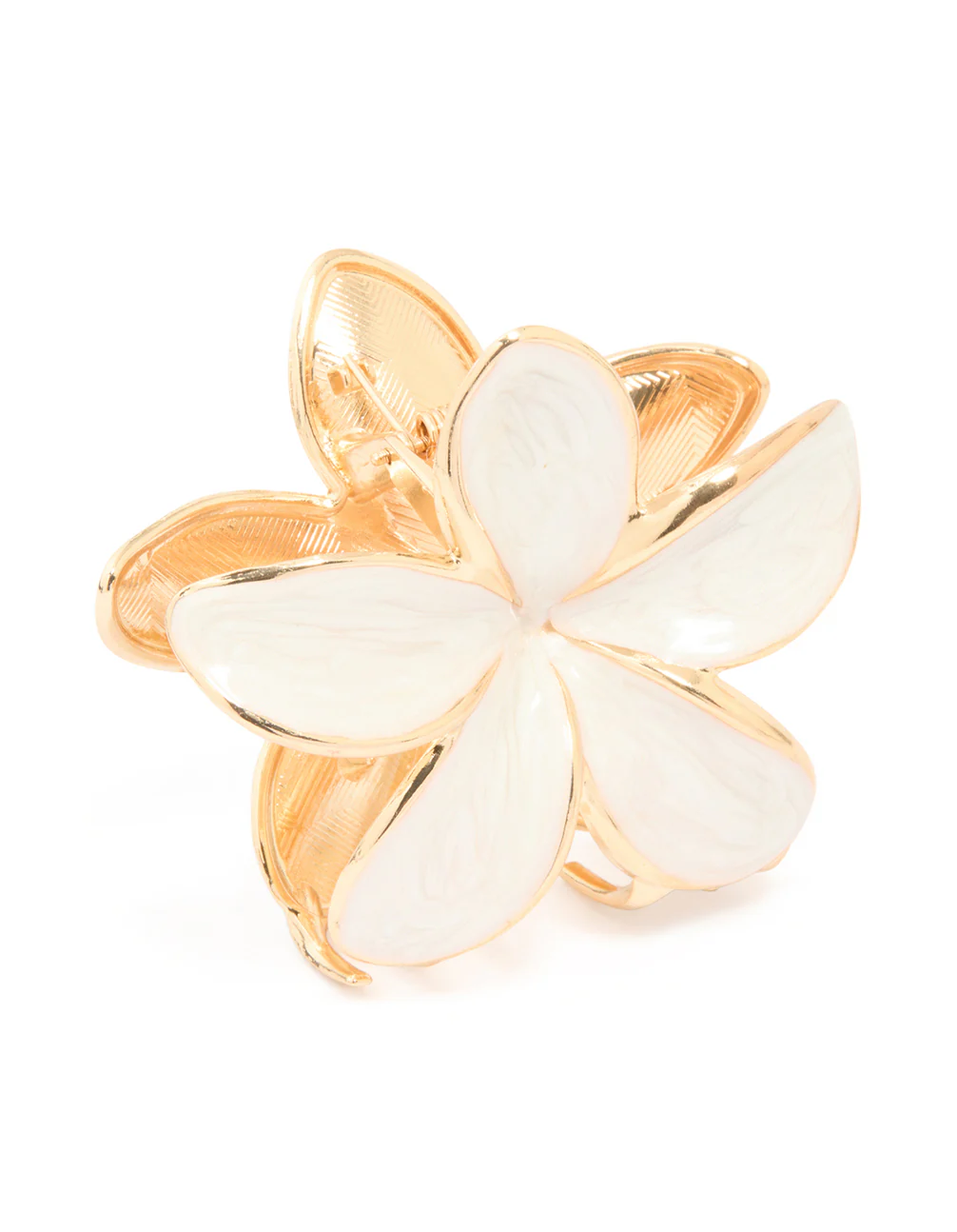 Gold Enamel Tropical Claw Clip - Image 2