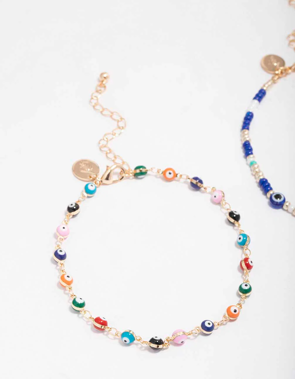 Gold Evil Eye Anklet Pack - Image 2