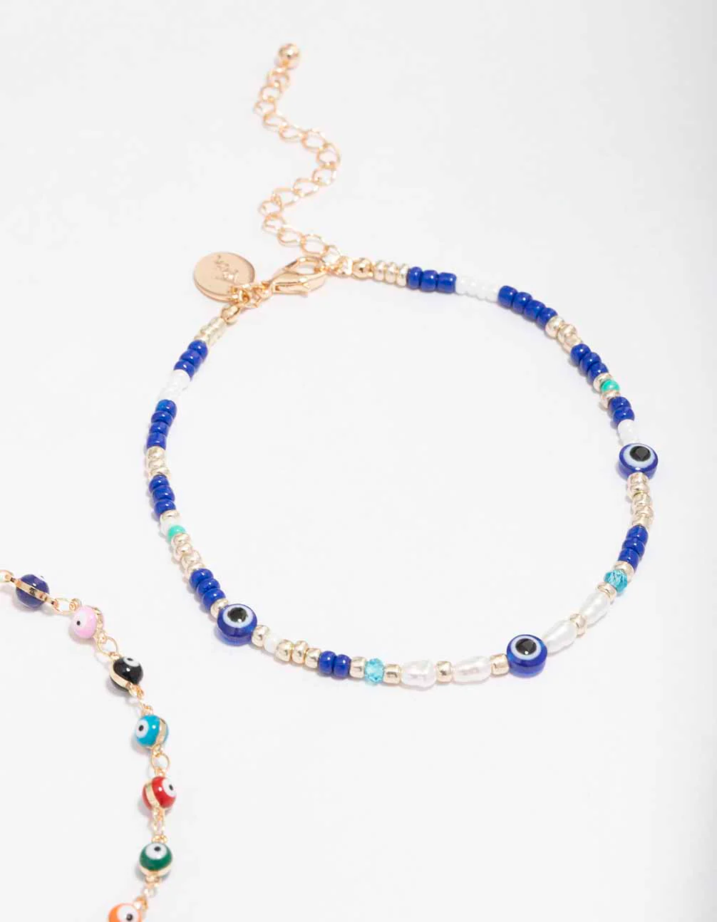 Gold Evil Eye Anklet Pack - Image 3