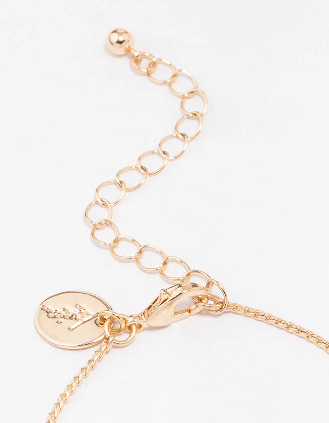 Gold Evil Eye Charm Bracelet - Image 3