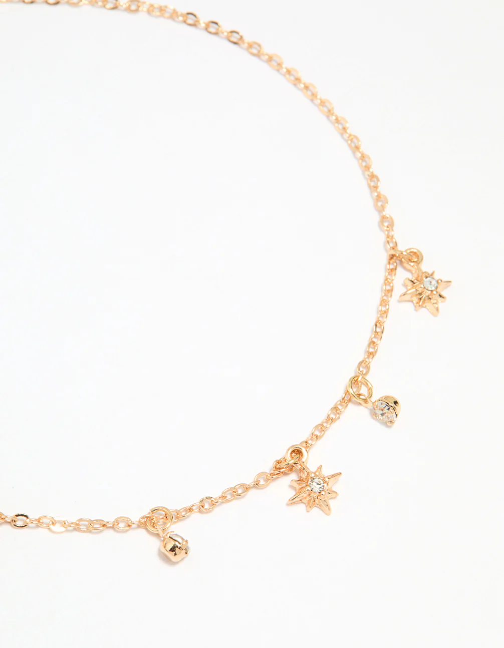 Gold Evil Eye & Coin Chain Anklets 3-Pack - Image 3