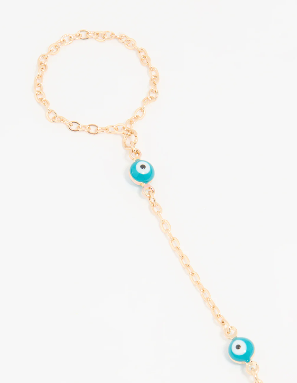 Gold Evil Eye Hand Chain - Image 2