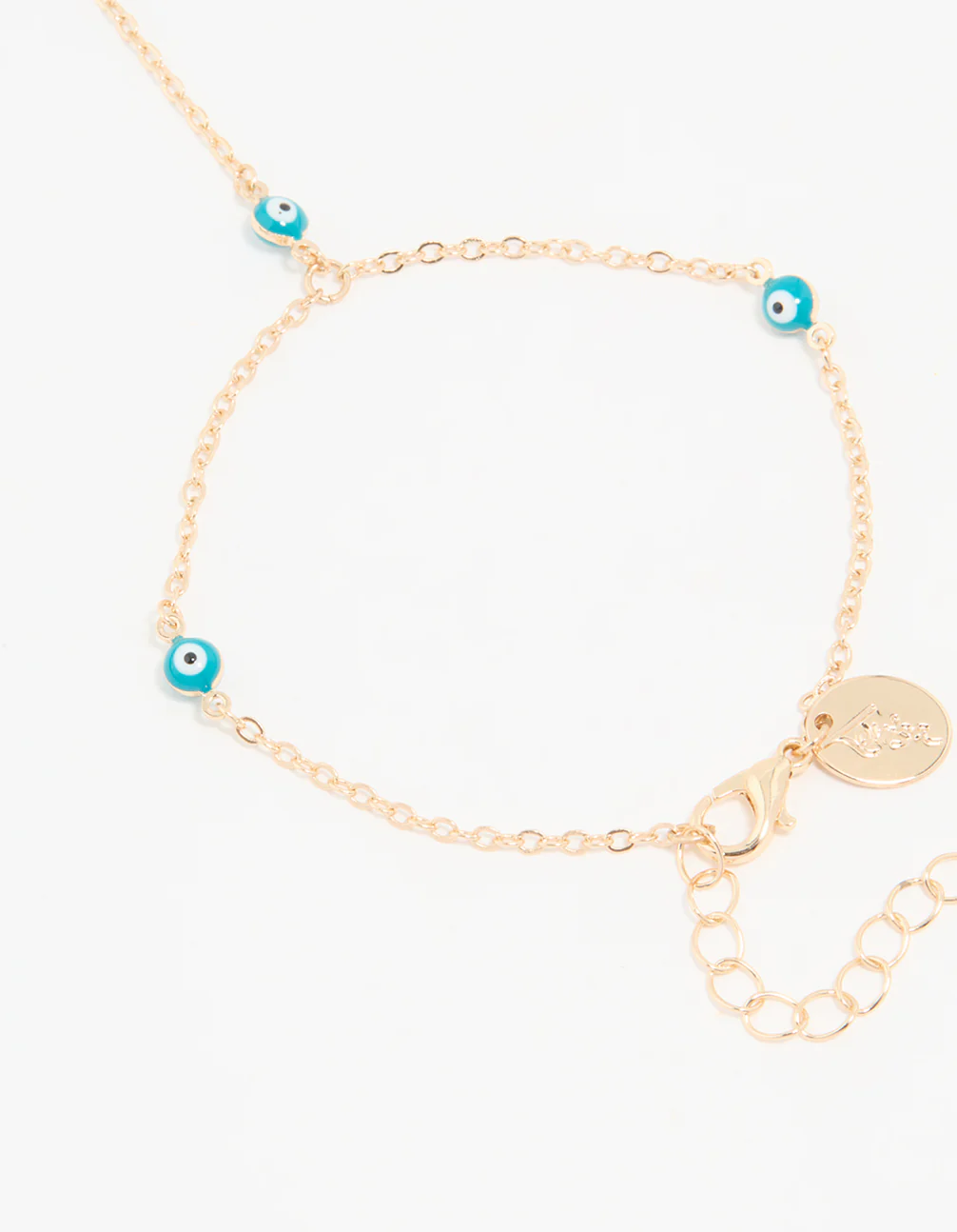 Gold Evil Eye Hand Chain - Image 3