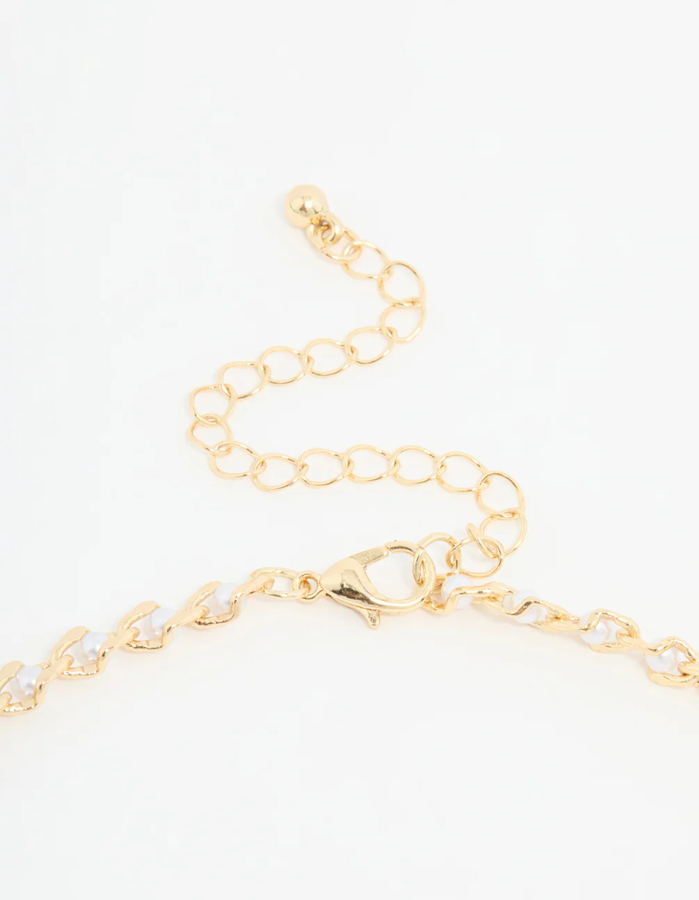 Gold Plated Evil Eye & Heart Charm Necklace - Image 5