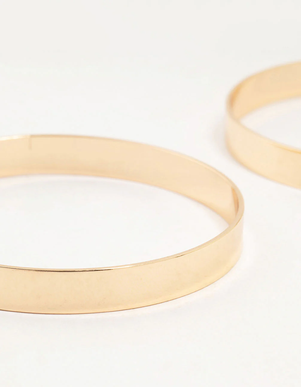Gold Flat Bangles 2-Pack - Image 2