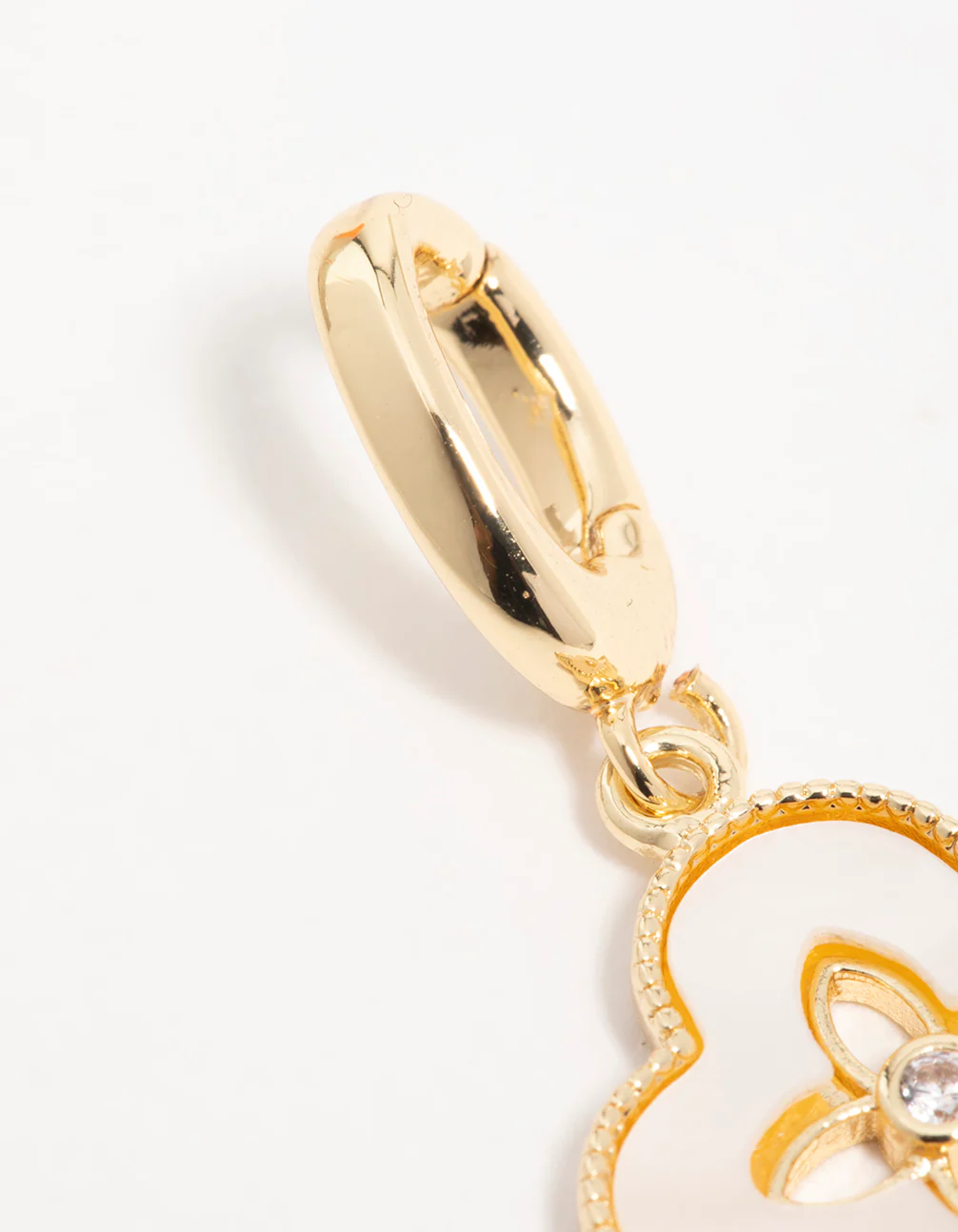 Gold Plated  Floral Petal Charm - Image 2