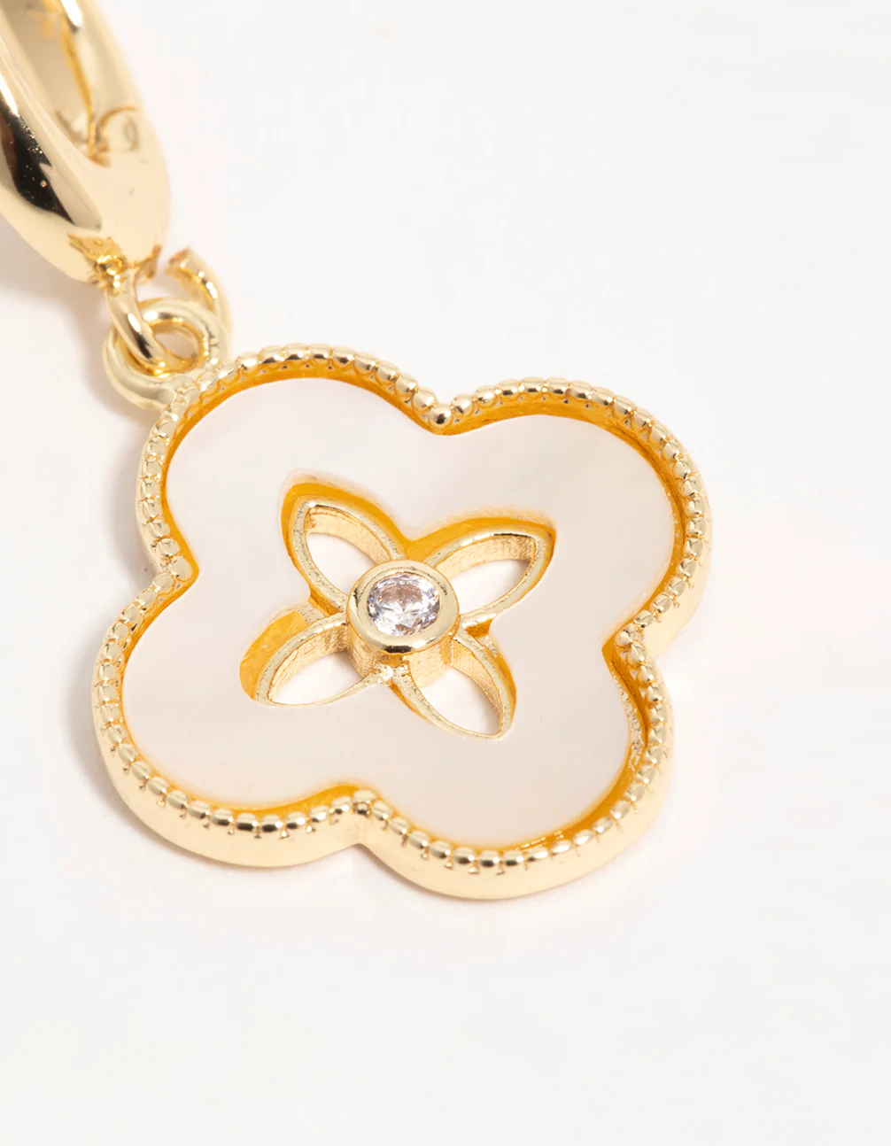 Gold Plated  Floral Petal Charm - Image 3