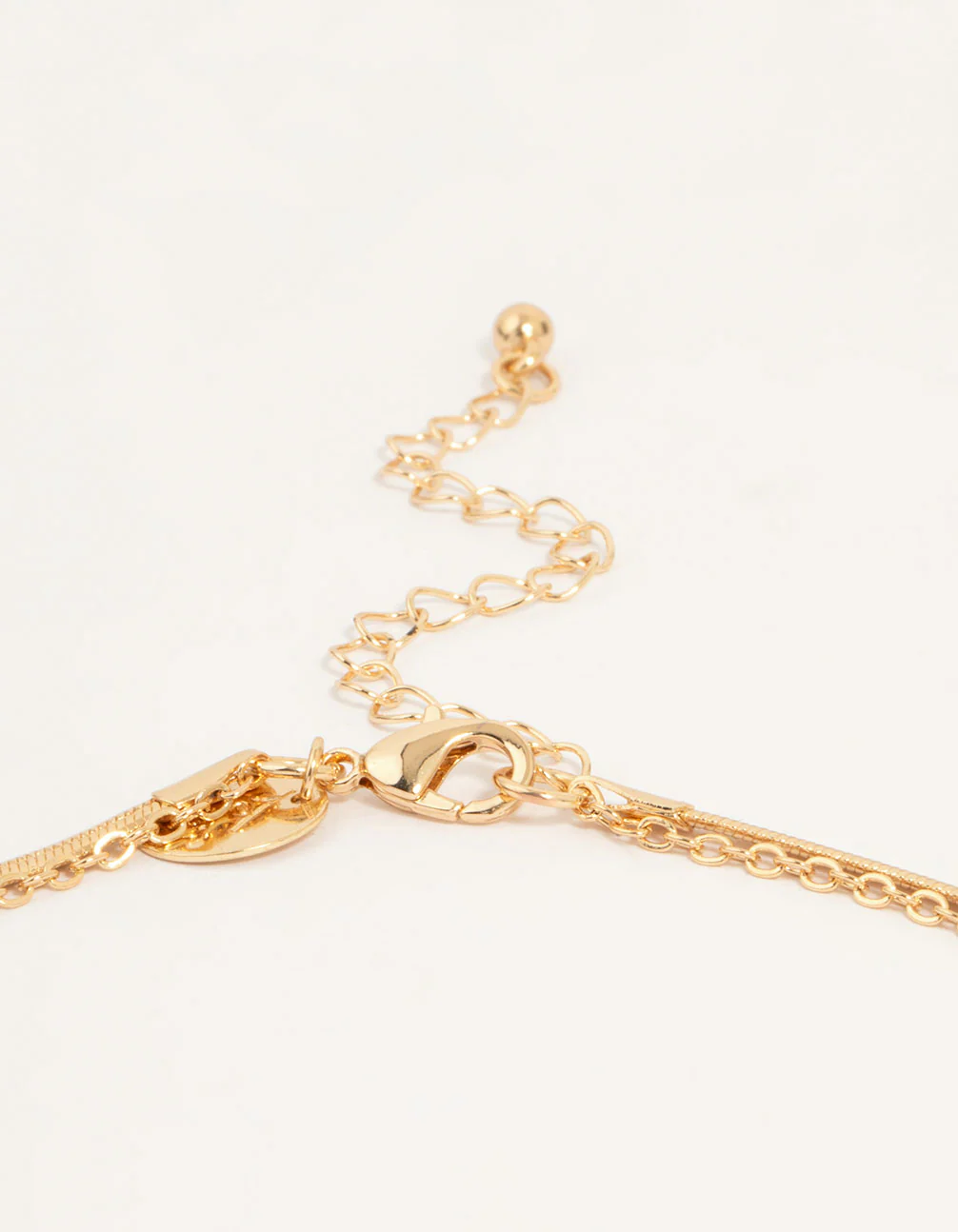 Gold Flower Layered Necklace - Image 3