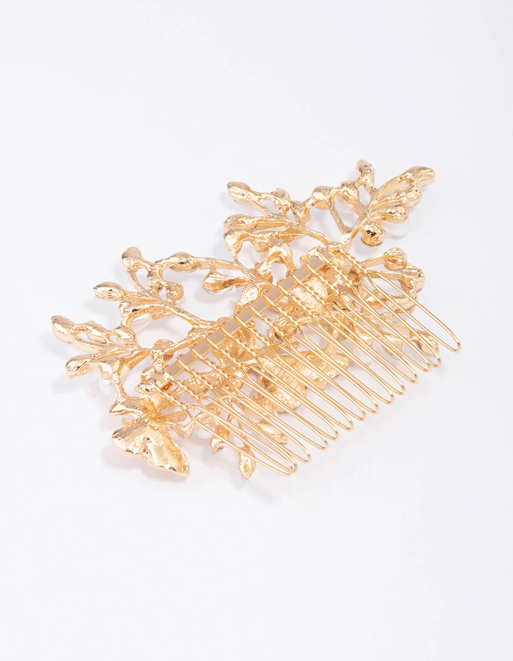 Gold Forest Butterfly Hair Comb - Image 3