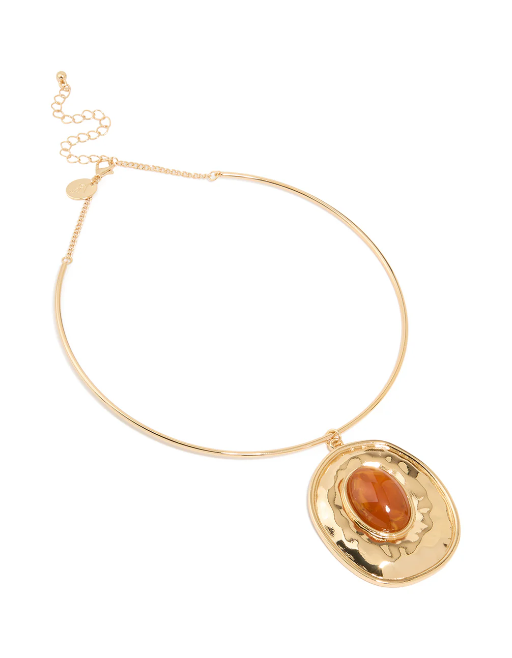 Gold Gem Molten Necklace - Image 2