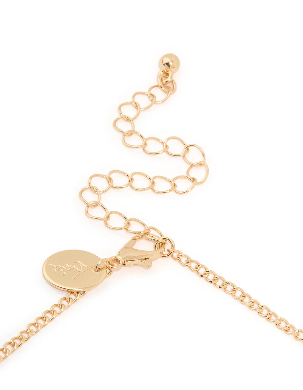 Gold Gem Molten Necklace - Image 3