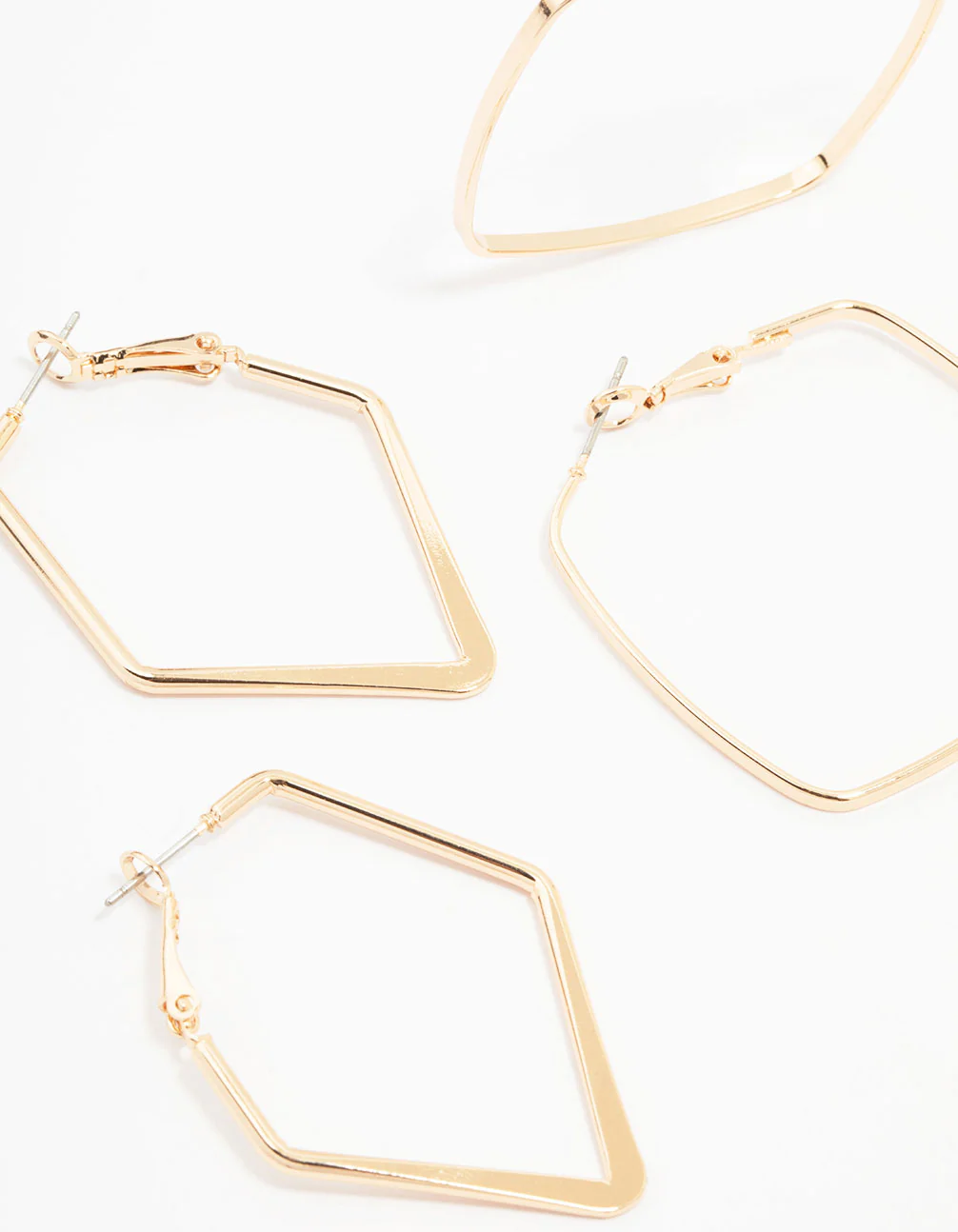 Gold Geometric Hoop Earring 3-Pack - Image 2