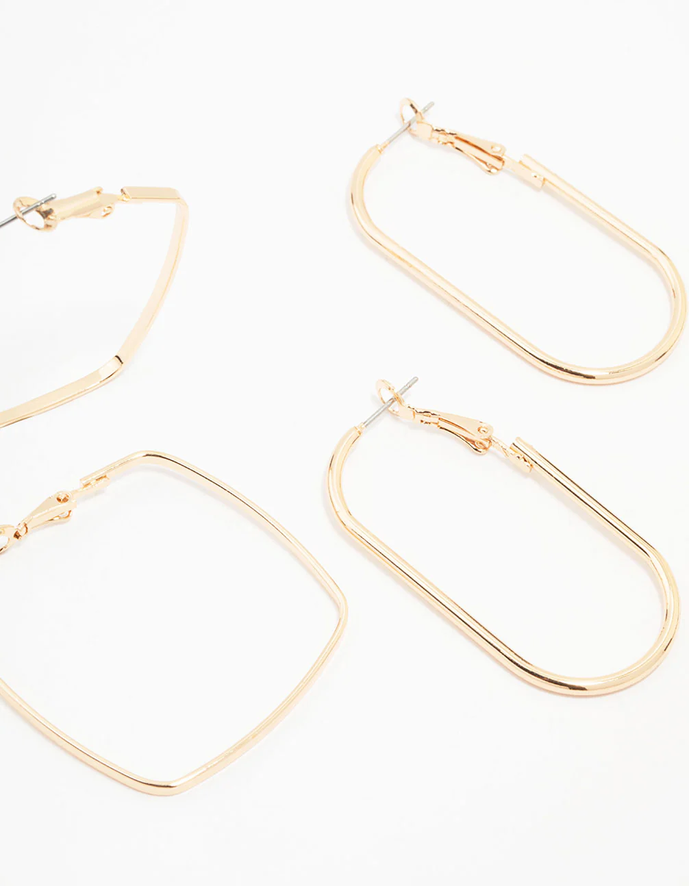 Gold Geometric Hoop Earring 3-Pack - Image 3
