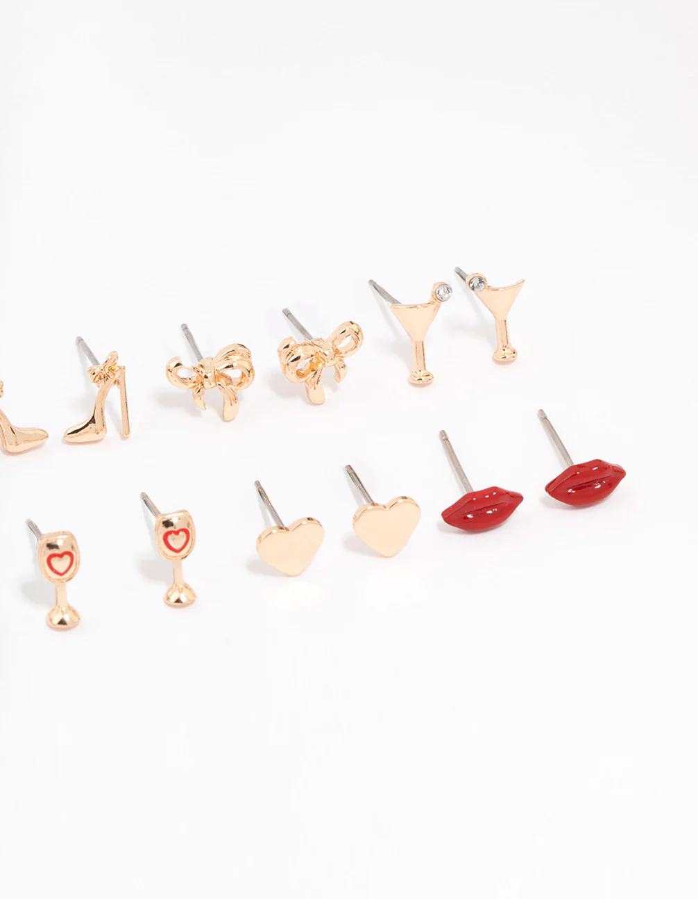 Gold Girls Night Out Earrings 8-Pack - Image 3