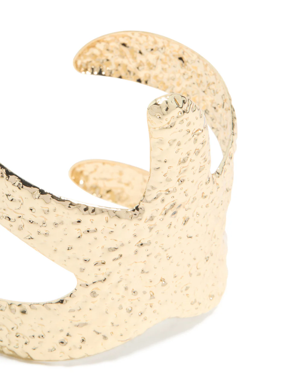 Gold Hammered Starfish Wrap Wrist Cuff - Image 4