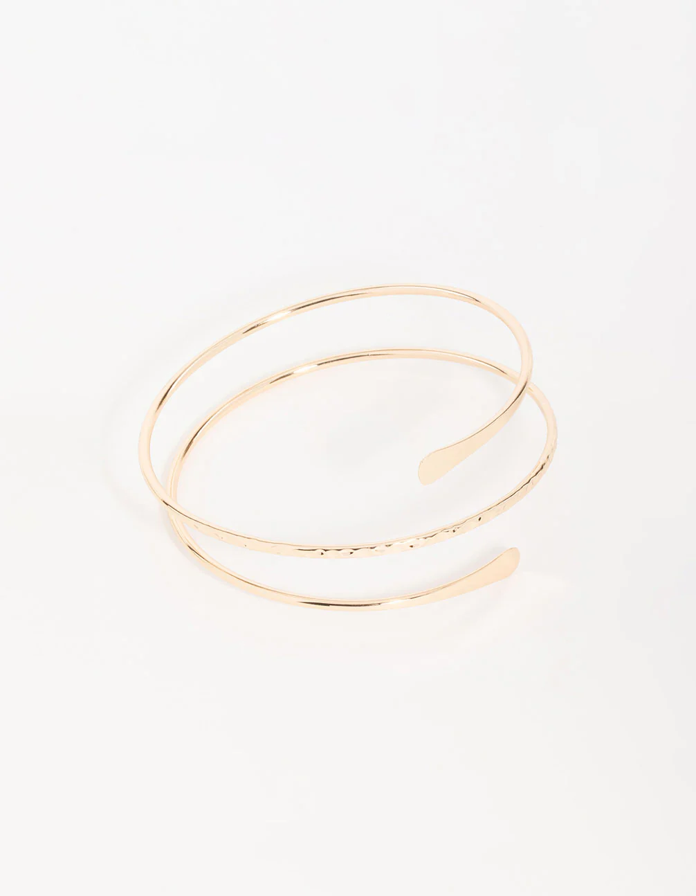 Gold Harmered Arm Cuff