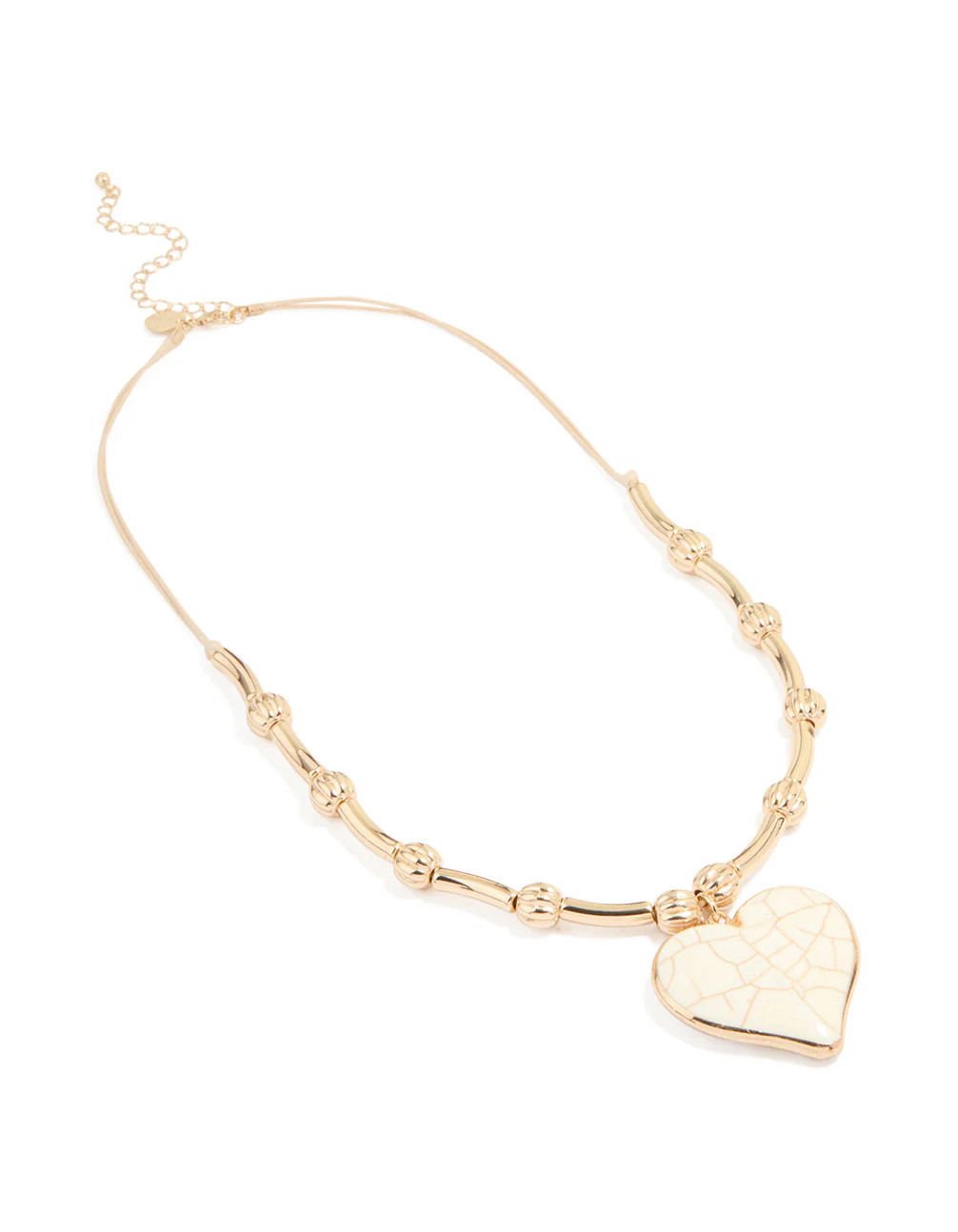 Gold Heart Locket Pendant Necklace - Image 2
