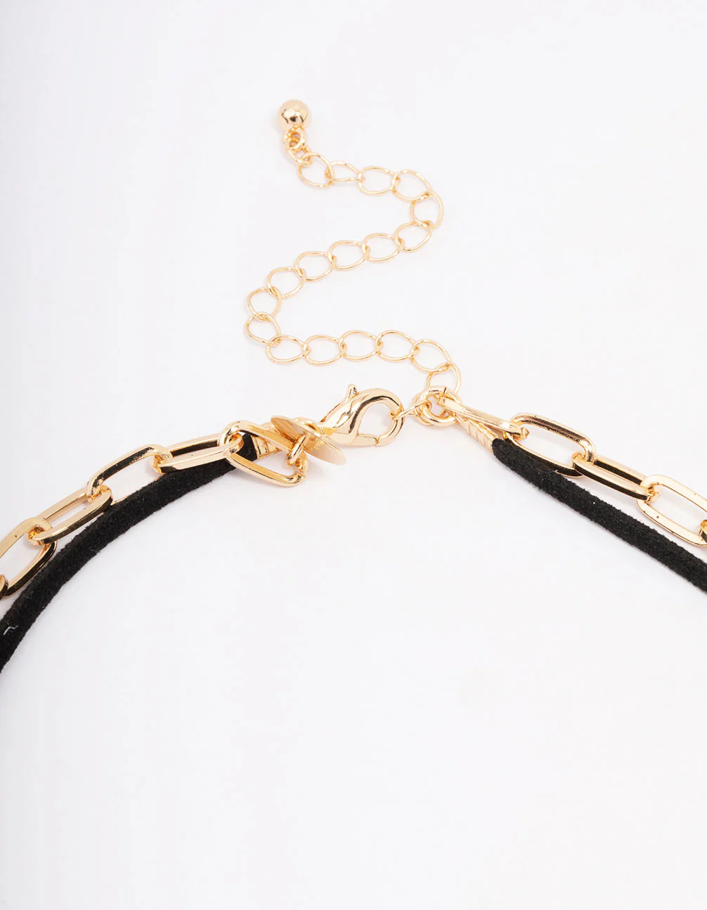 Gold Heart Sun Cord Layered Necklace - Image 3