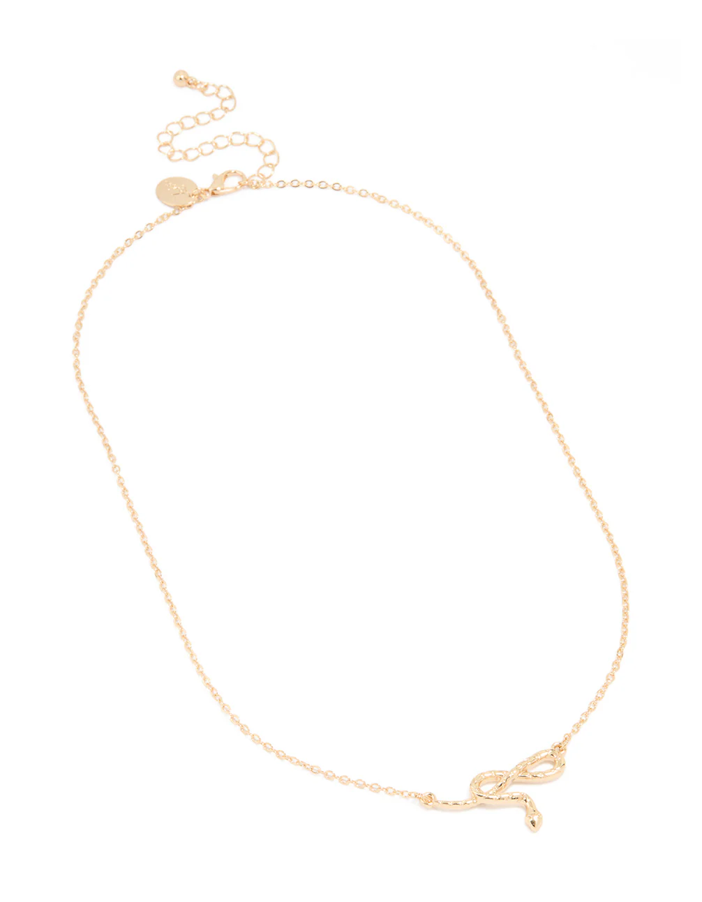 Gold Infinity Snake Necklace - Image 2