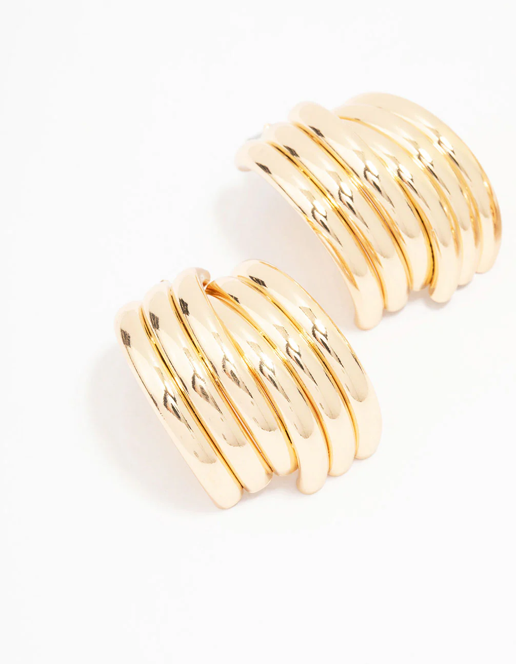 Gold Knotted Hoop Earring Pack - Image 2