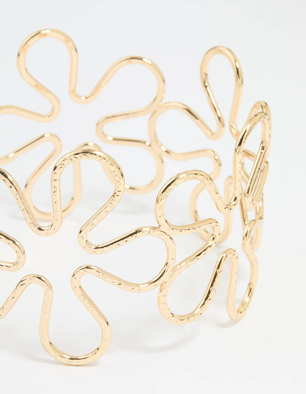 Gold Large Flower Arm Cuff - Image 2