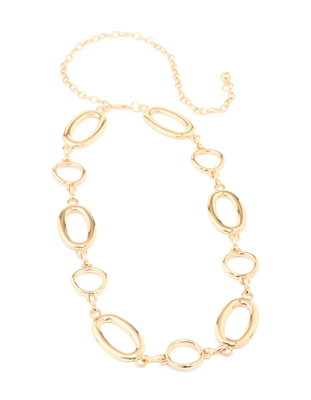 Gold Large Oval & Circle Belt - Image 2