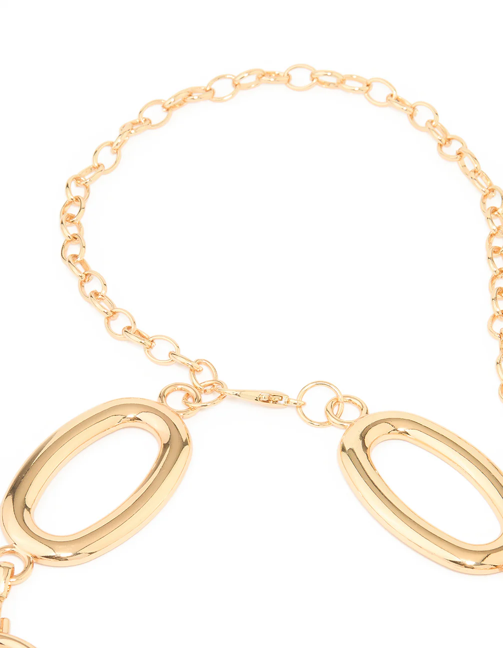 Gold Large Oval & Circle Belt - Image 3