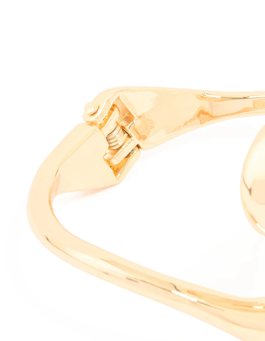 Gold Large Yin-Yang Wrist Cuff - Image 5