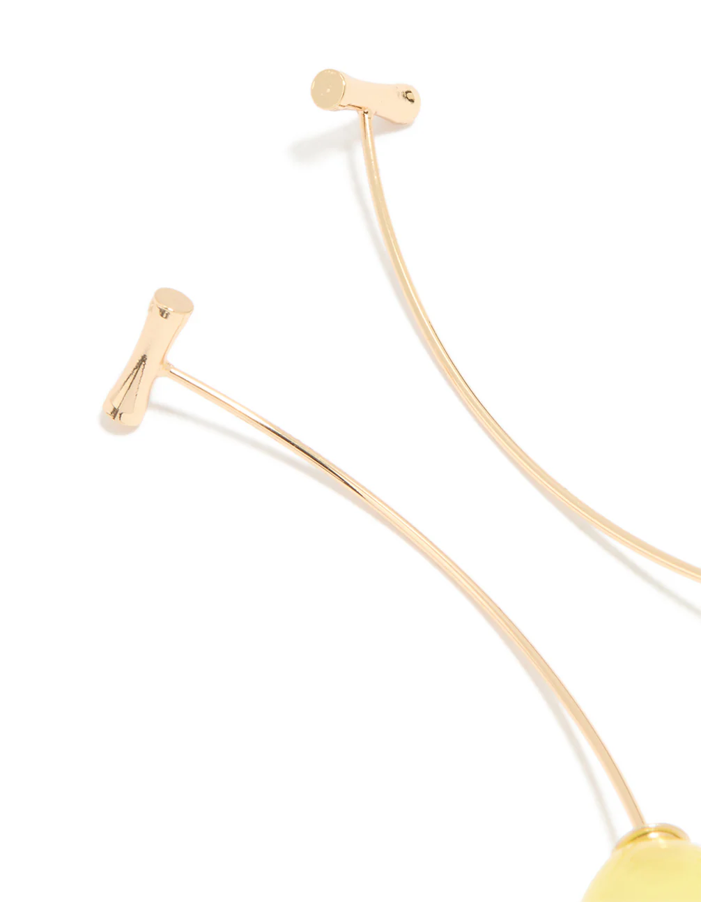 Gold Lemon Drop Earrings - Image 3