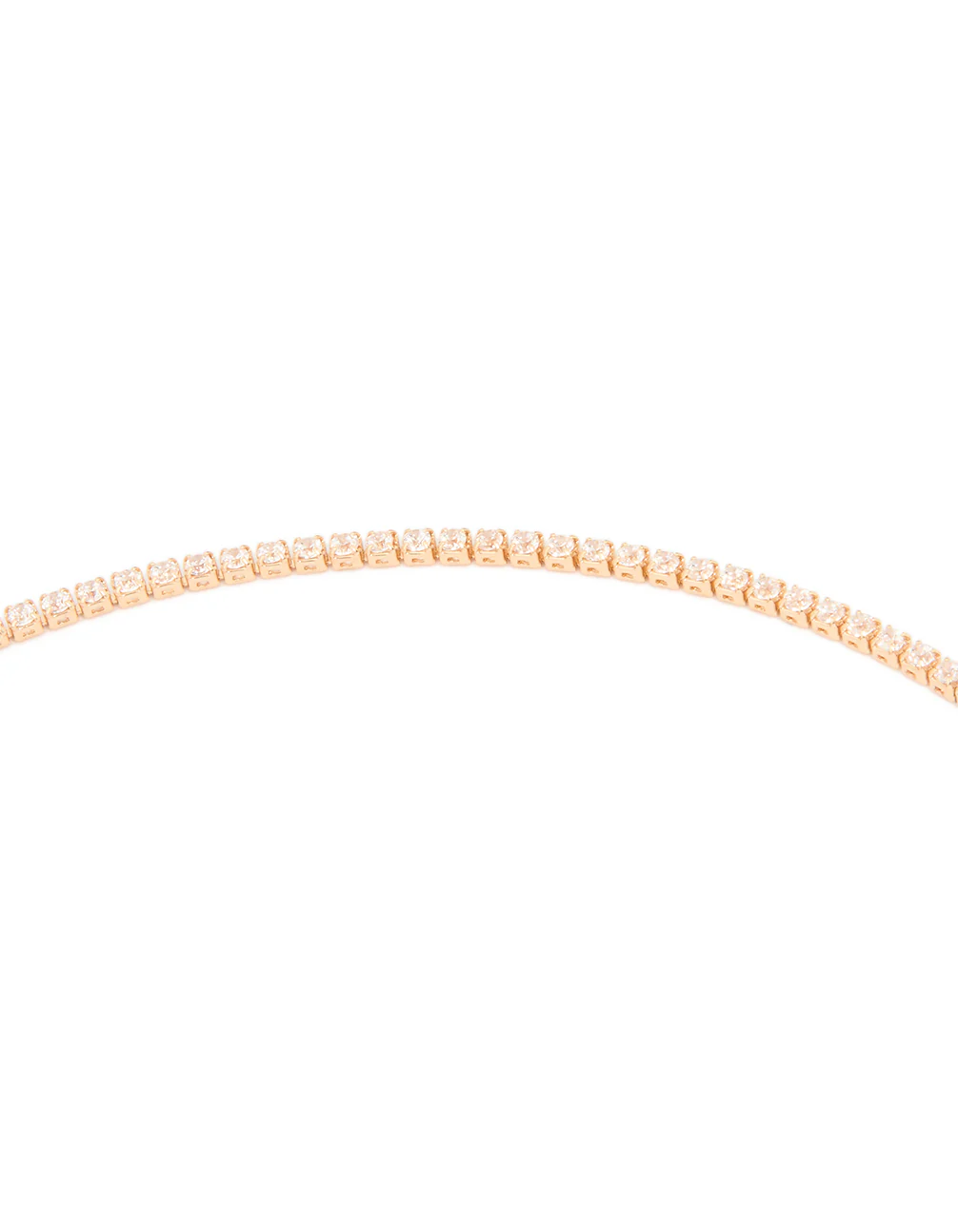 Gold Long Cubic Zirconia Lariat Necklace - Image 3
