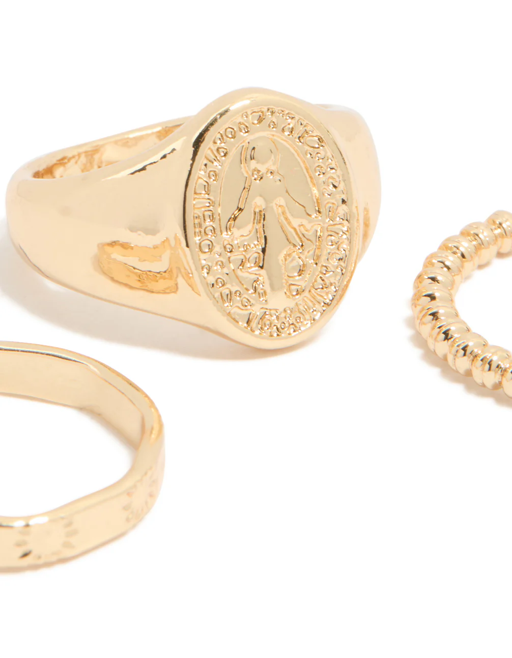 Gold Mary & Bubble Rings 3-Pack - Image 2