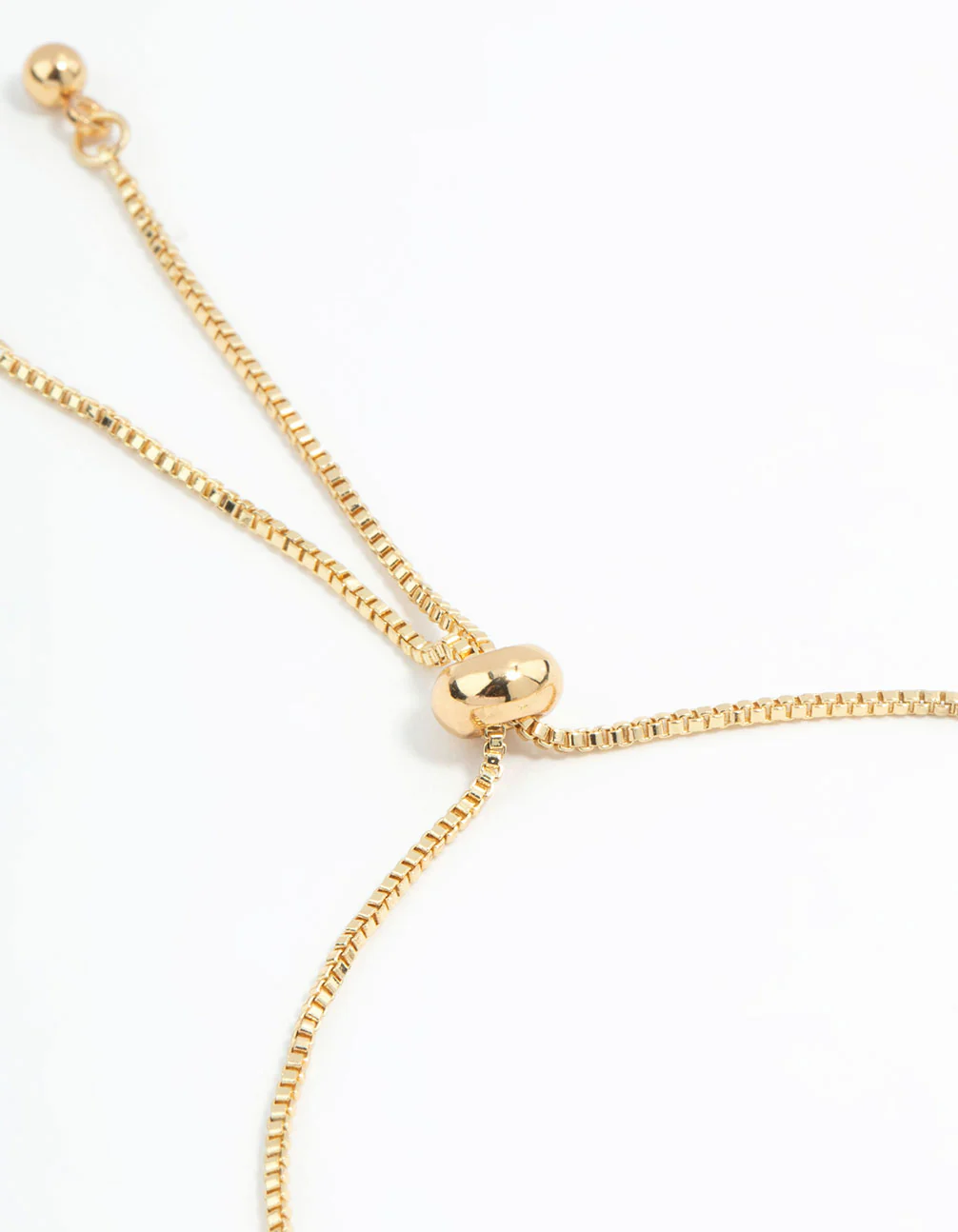Gold Plated Mini Cubic Zirconia Flower Toggle Bracelet - Image 3