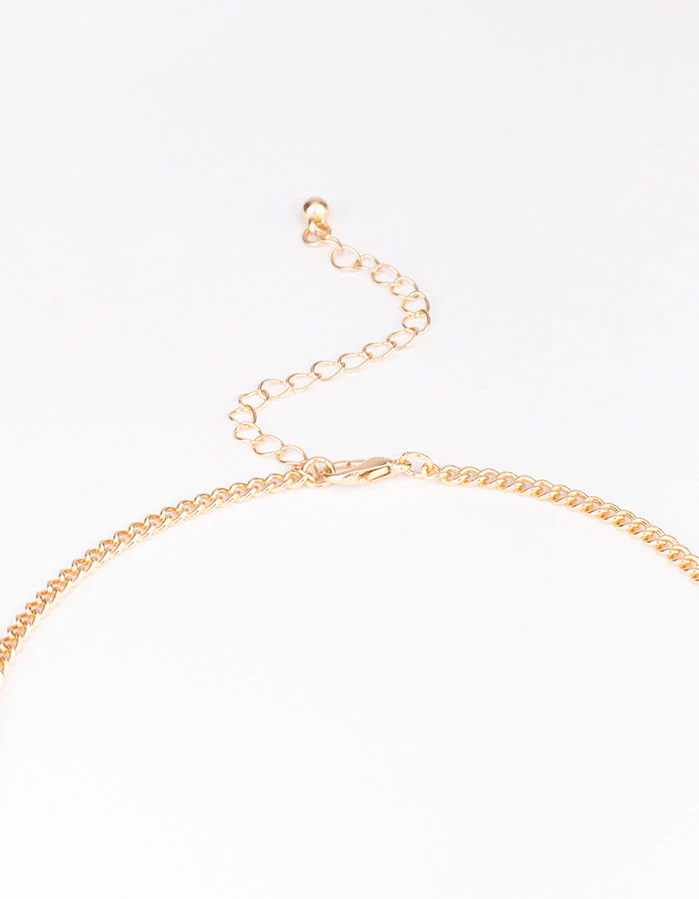 Gold Mixed Bead Long Necklace - Image 3