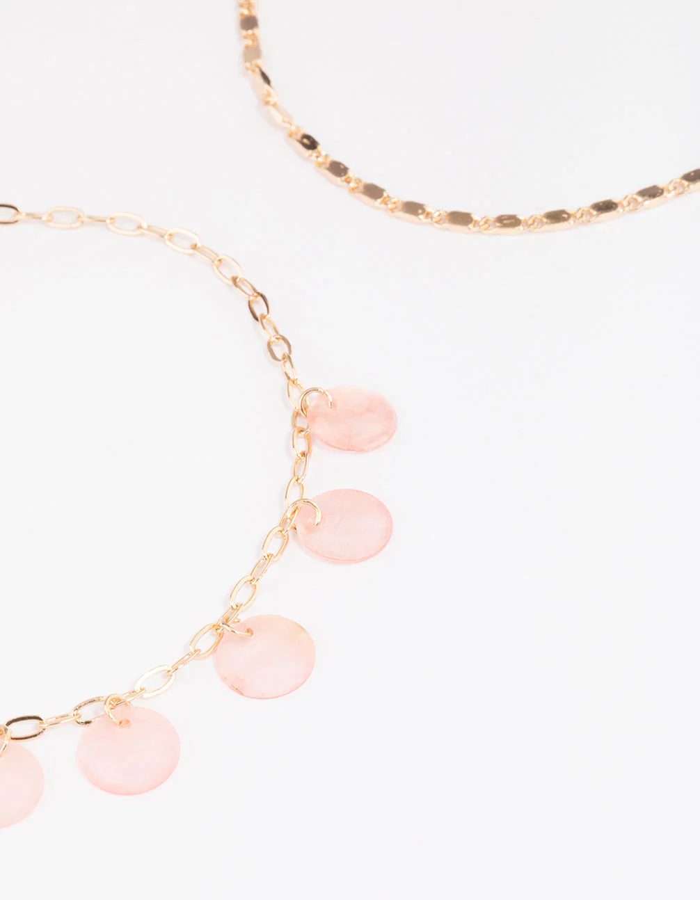 Gold Genuine Shell Butterfly Anklets 3-Pack - Image 3