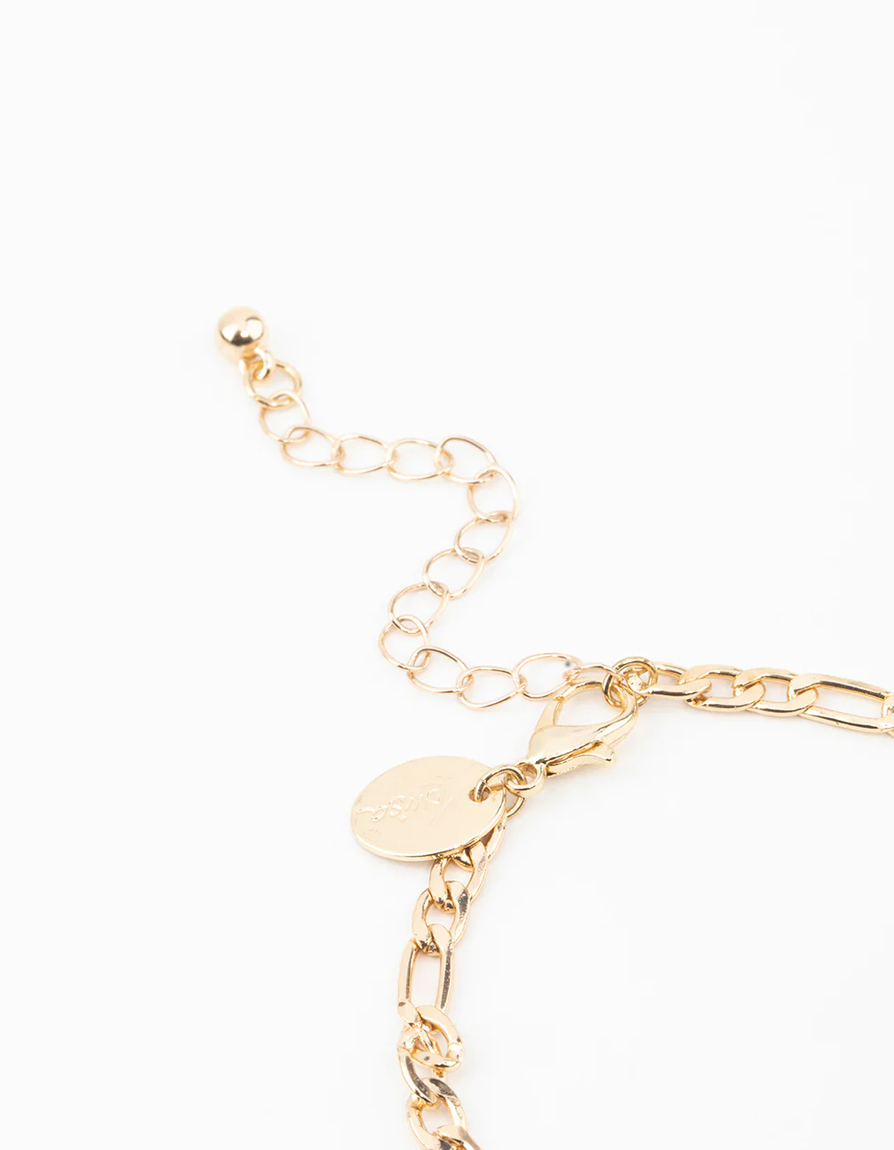 Gold Mixed Diamante Heart & Diamante Bracelets 5-Pack - Image 3