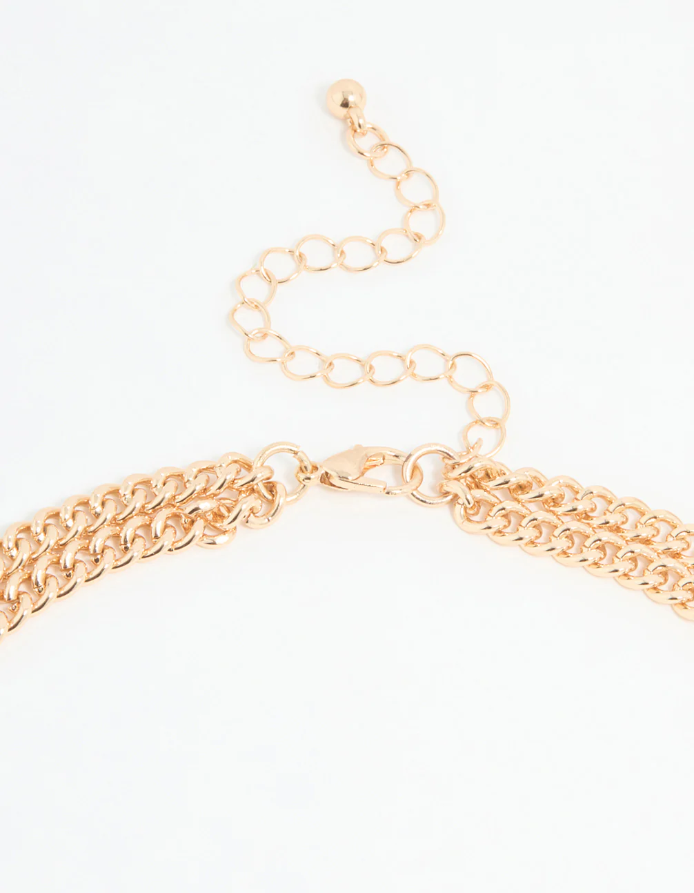 Gold Mixed Metal Coin Layered Necklace - Image 3