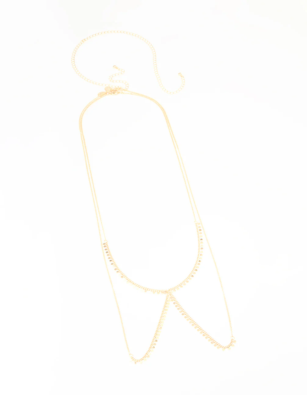 Gold Molten Circle Body Chain - Image 2