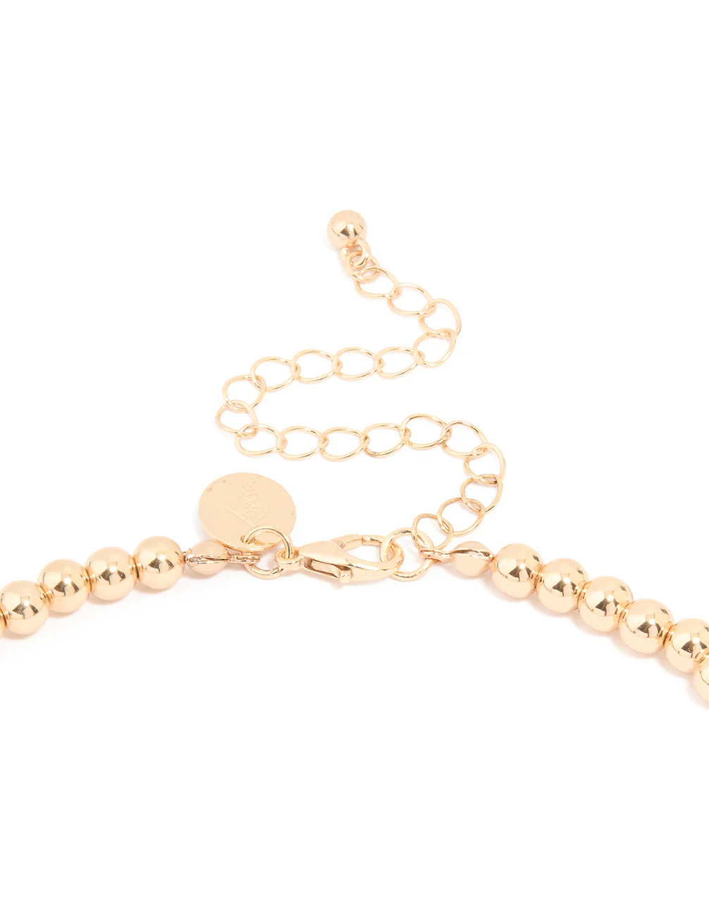 Gold Molten Coin Charm Necklace - Image 3