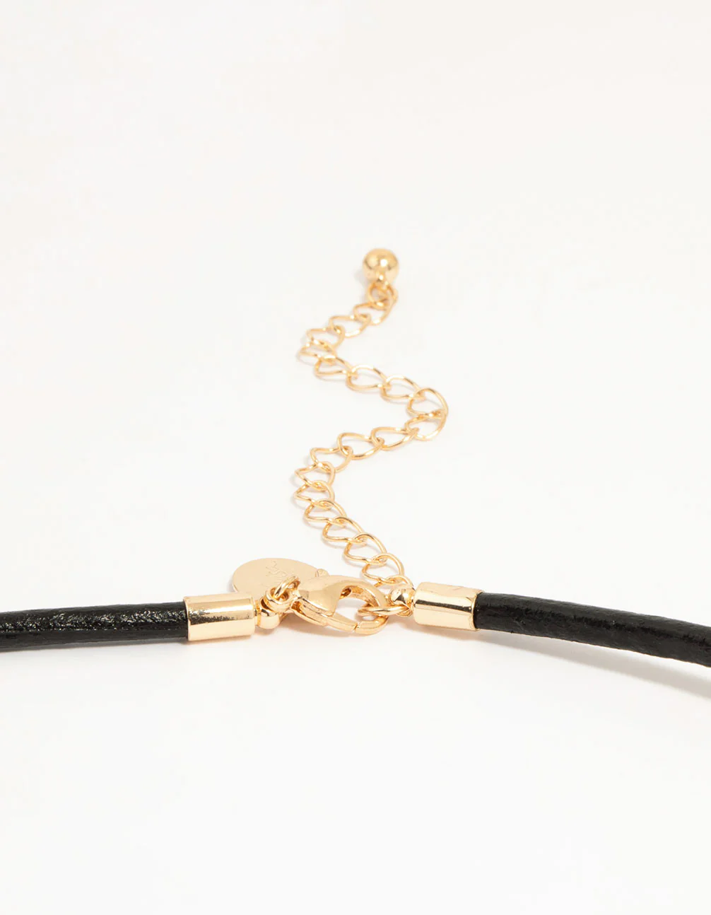 Gold Molten Heart Cord Pendant Necklace - Image 5