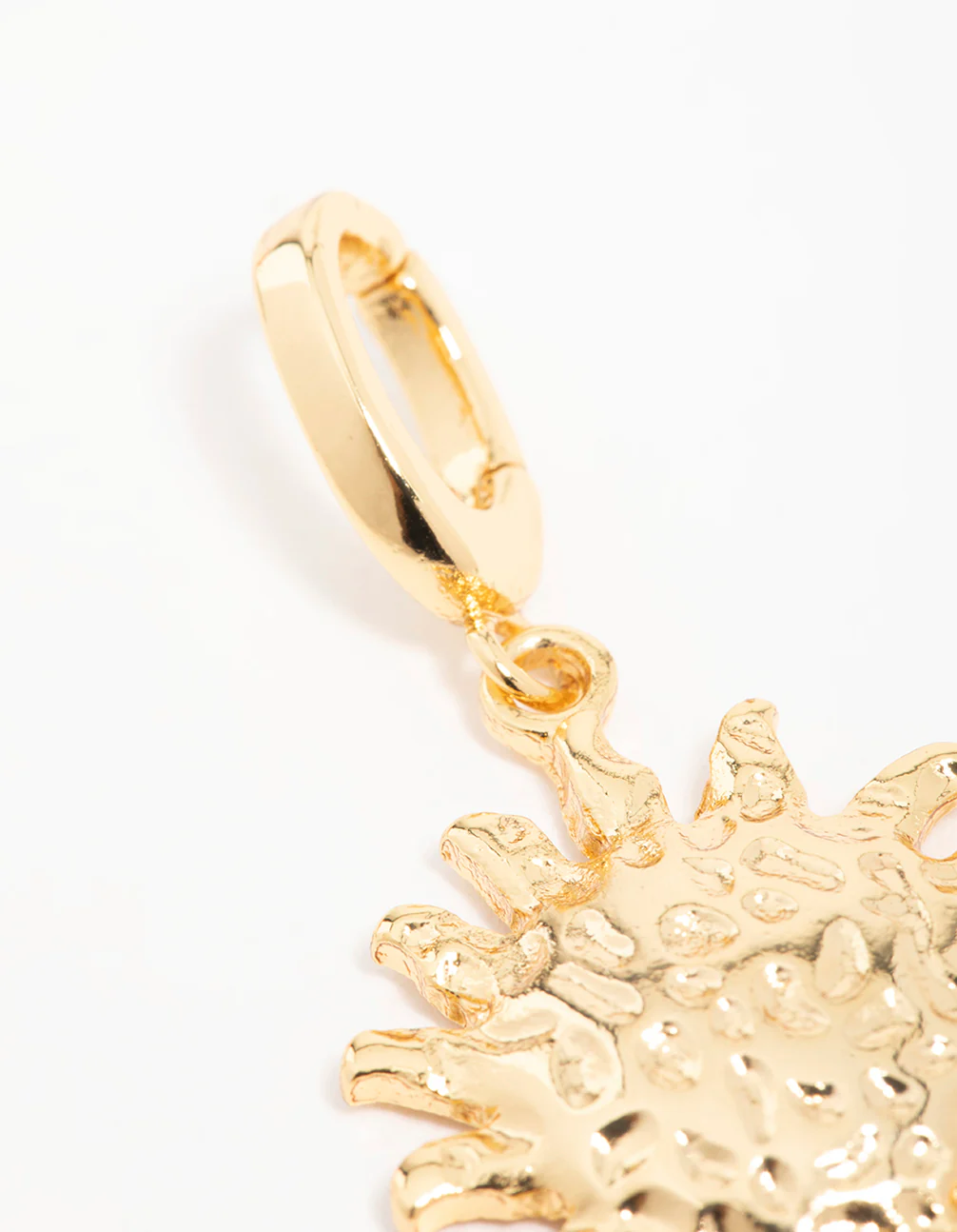 Gold Plated  Molten Sun Charm - Image 2