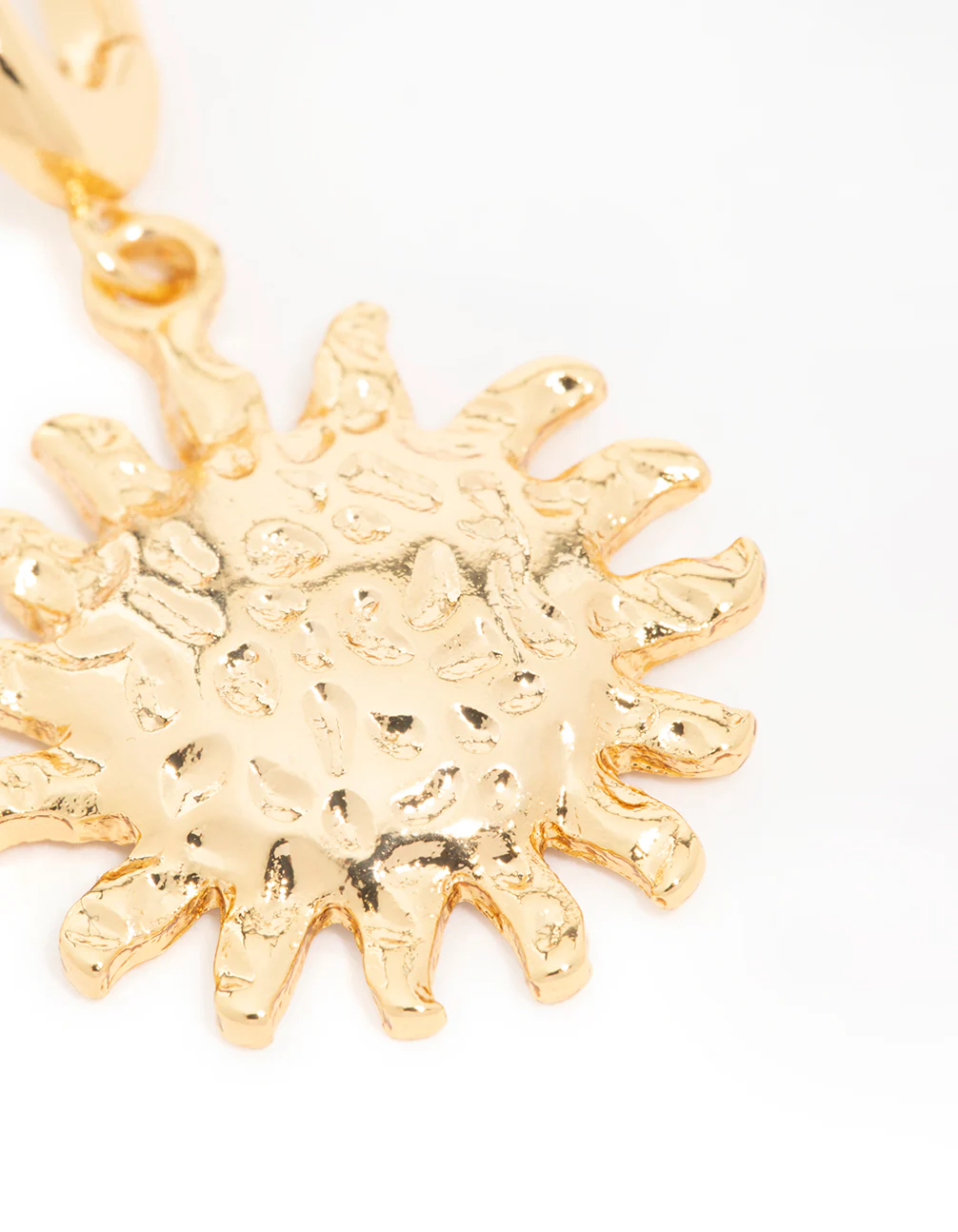 Gold Plated  Molten Sun Charm - Image 3