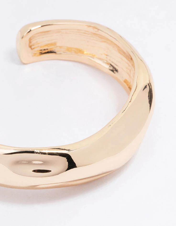 Gold Molten Wrist Cuff - Image 2