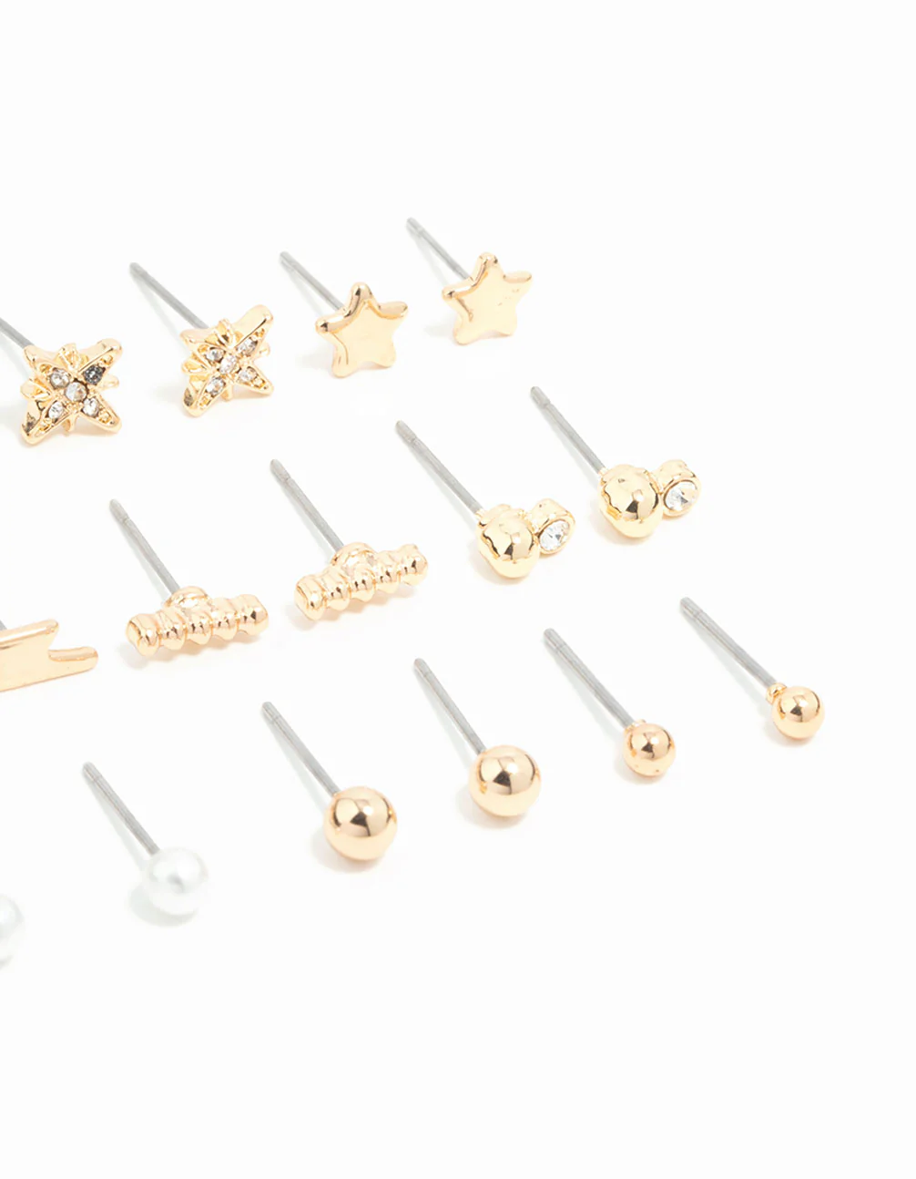 Gold Moon & Star Stud Earrings 12-Pack - Image 3