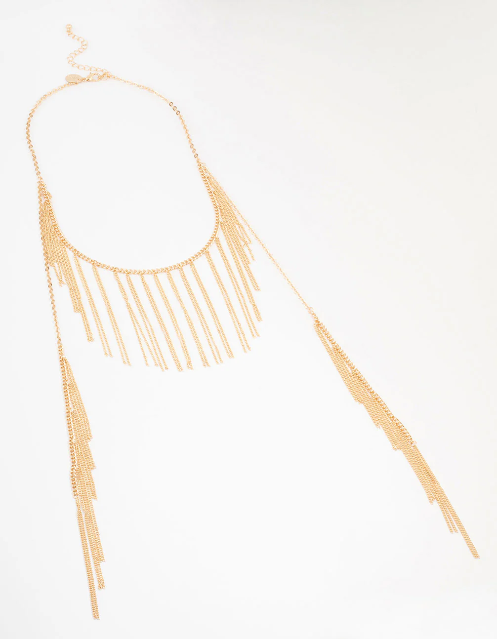 Gold Multi Tassel Necklace - Image 2