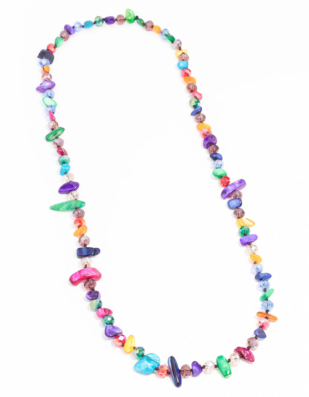 Gold Multicoloured Genuine Shell Necklace - Image 2